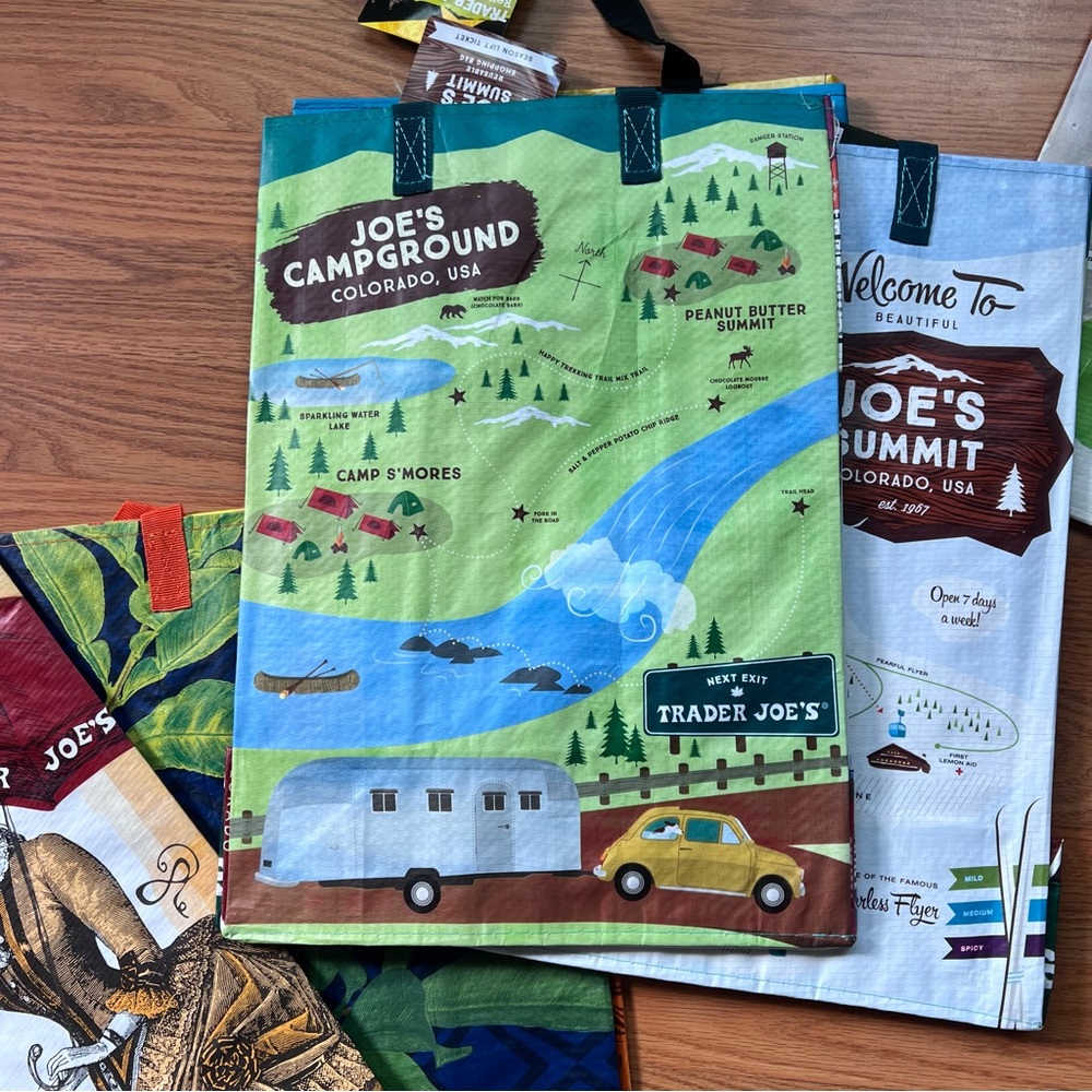 6 New Trader Joe’s State City Shopping Bags Gift Reusable Bundle - Picture 5 of 7